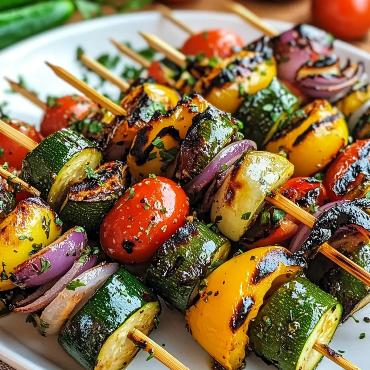 Gegrillte GemA¼sespieAe mit KrA¤uter tkeuab